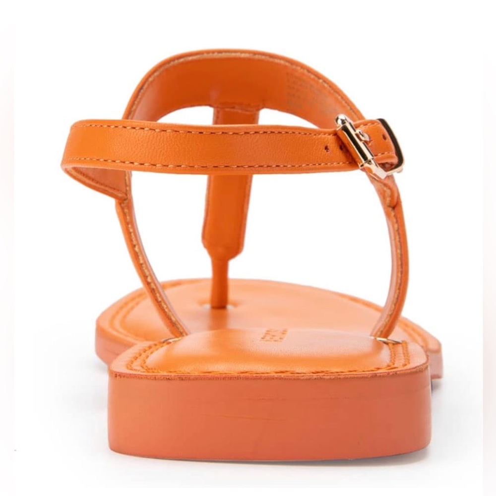 NIB $129 MSRP Aerosoles Women’s Cherry Flat Sandals in Mandarin Orange Size 5.5 - Picture 8 of 10